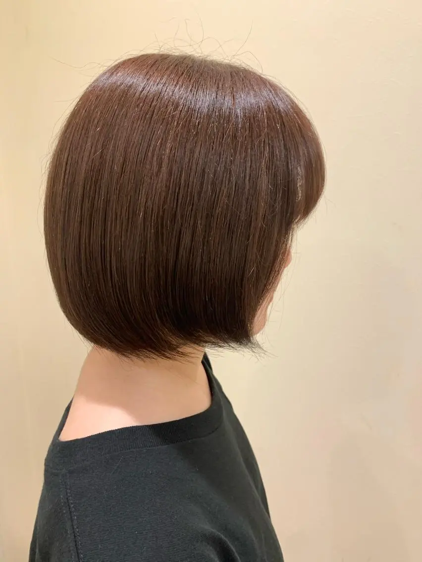 カラー ベージュカラー ピンクカラー ピンクベージュ 中原 なおこのヘアスタイル