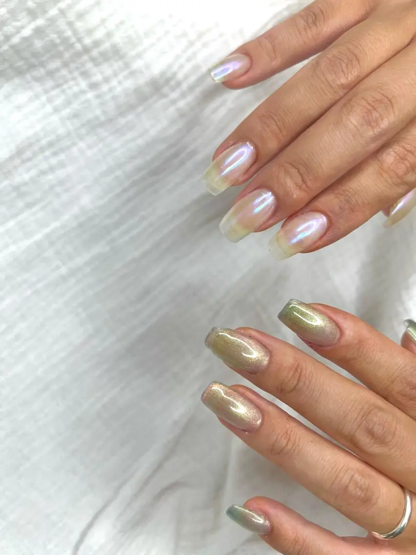 ネイル オーロラネイル マグネットネイル Ri-e's nailのネイルデザイン