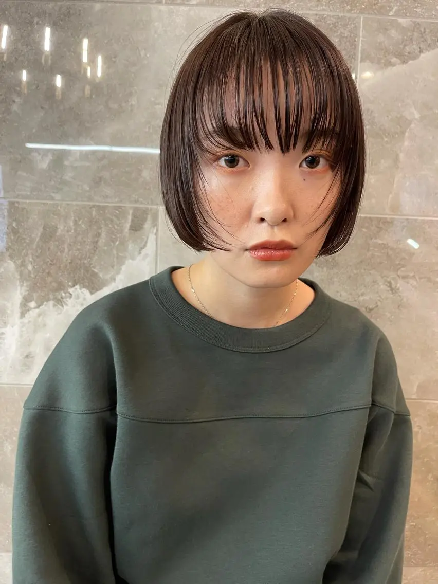 ミディアム 似合わせカットNo 1/横浜美容師のヘアスタイル