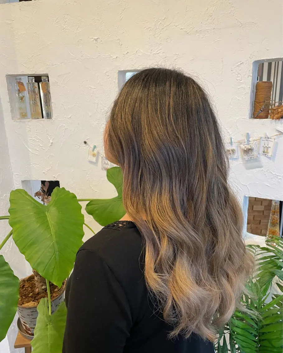 ロング カラー ヘアカラー 🌸小掛🌸 豊橋外国人風カラーのヘアスタイル