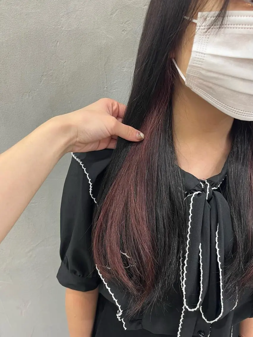 ロング カラー ブリーチ ピンクカラー 🫧tomoka 透明感カラー🫧のヘアスタイル
