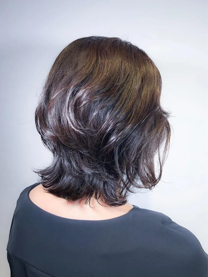 ミディアム 池田 寿子のヘアスタイル