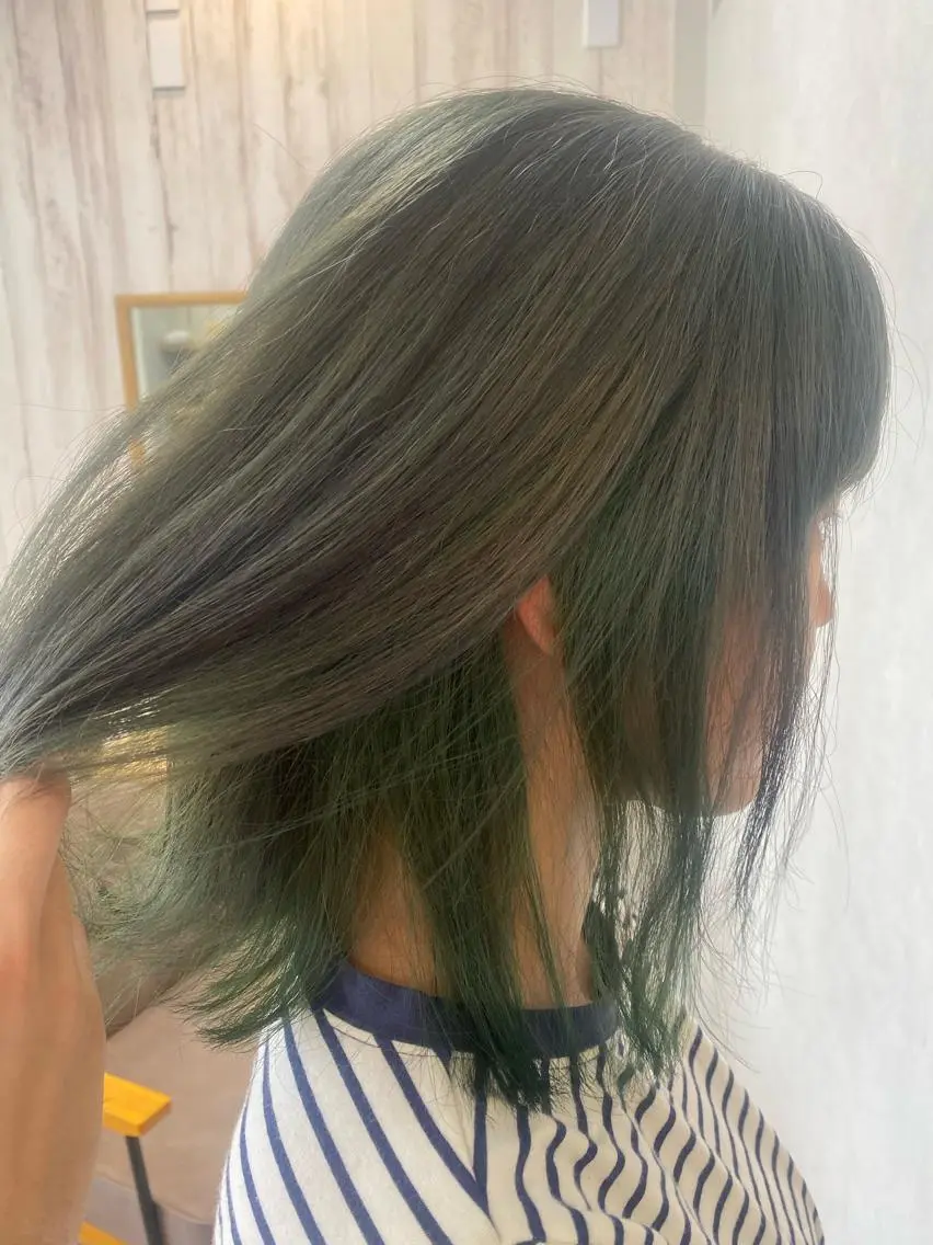 ミディアム カット ヘアカラー TELAHAIR森川 憂一のヘアスタイル