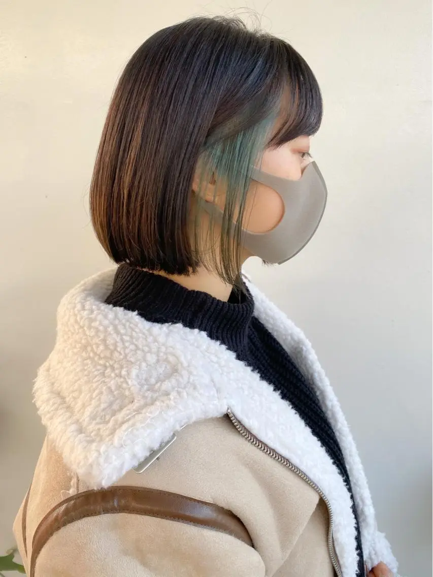 ミディアム カラー ヘアカラー トリートメント 中屋恵美⁑透明感 カラー⁑ナチュラルのヘアスタイル
