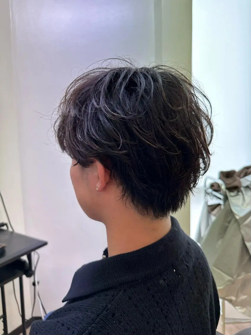 パーマ メンズ Ryo 難波 メンズサロンのヘアスタイル
