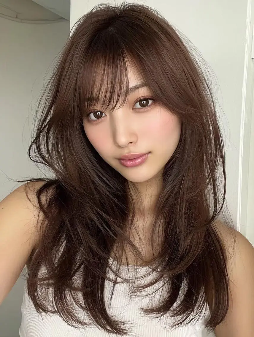 カラー ロング カット ヘアカラー トリートメント 髪質改善・縮毛矯正 💎ASUKAのヘアスタイル