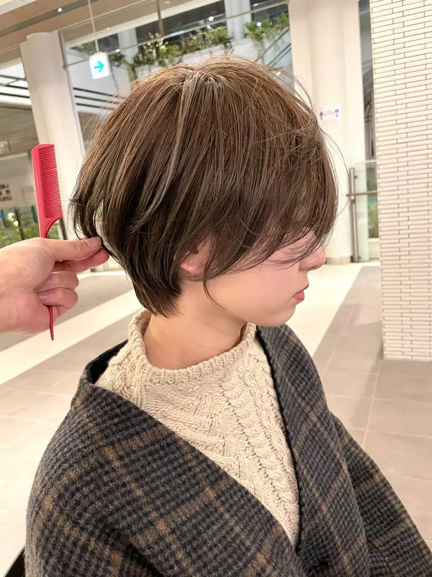 ショート カラー ショートボブ 丸みショート ボブ ショートヘア クドウレイ fifth神南のヘアスタイル