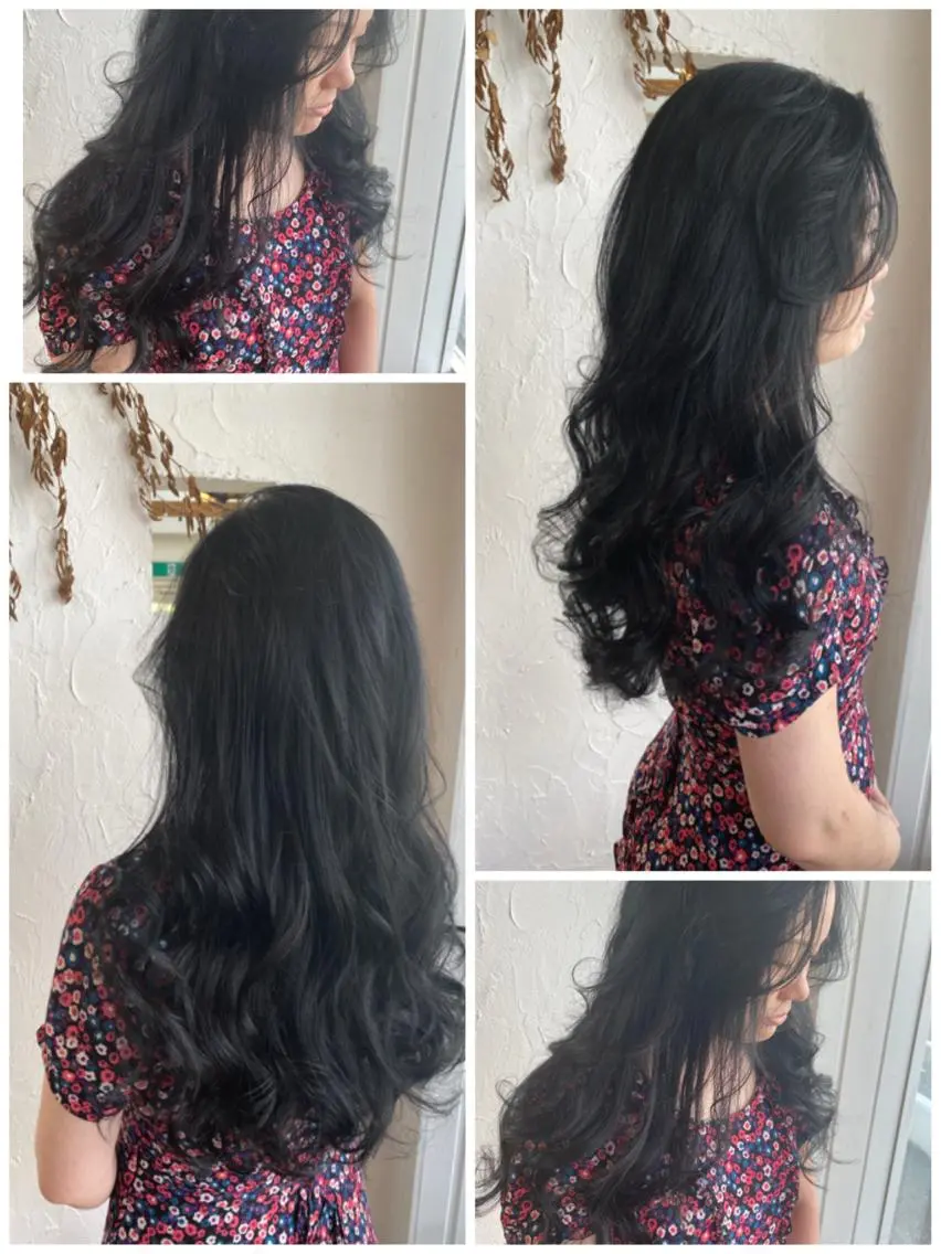 ロング カラー パーマ ヘアアレンジ メンズ キッズ ネイル 豊橋美容院 ソンリエのヘアスタイル