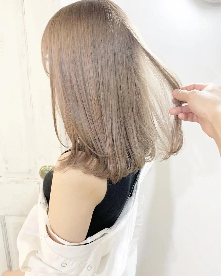 ミディアム ヘアカラー Hardy ショータのヘアスタイル