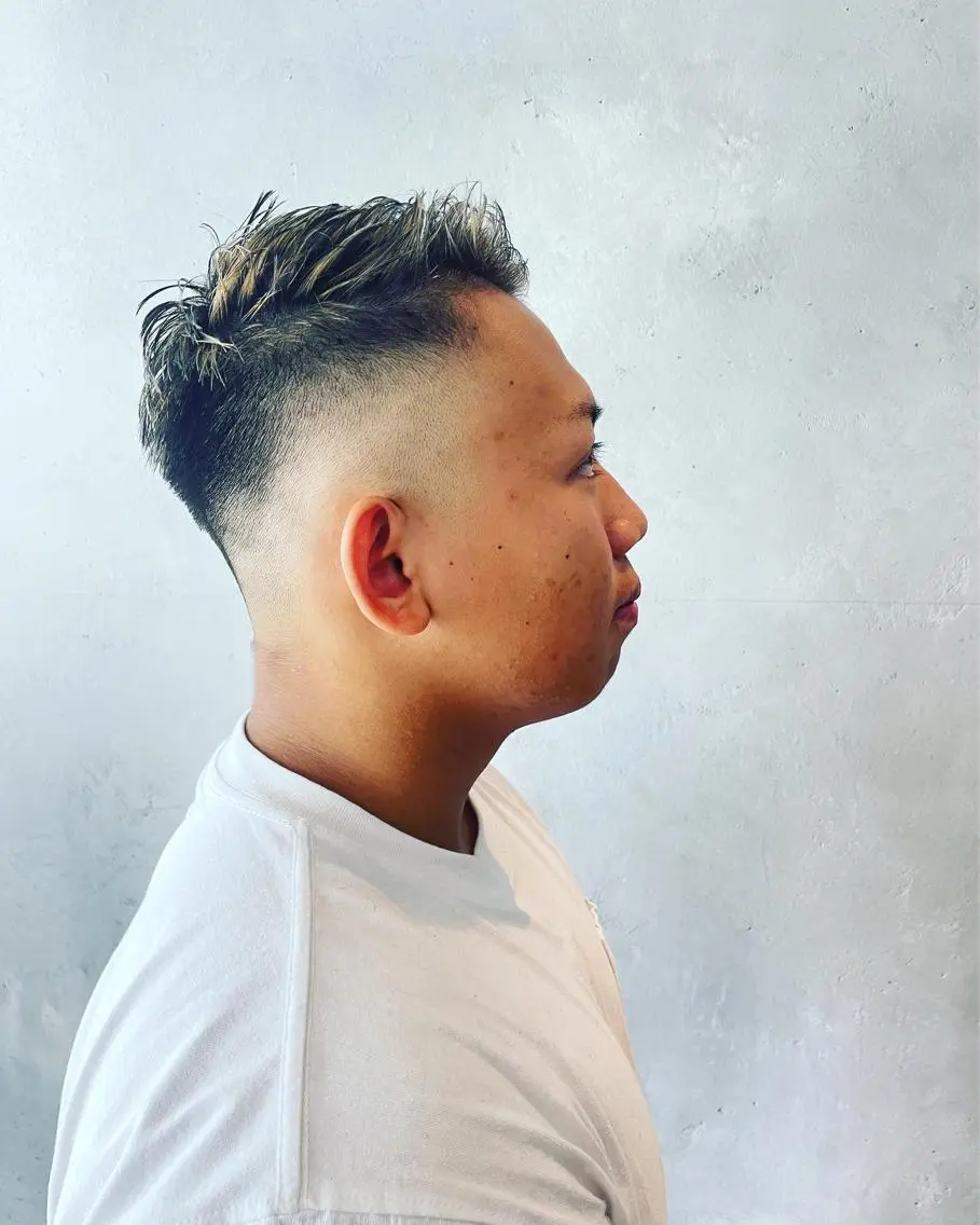 ショート メンズ フェードカット 骨格補正カット✂︎ 🌟菅野陽介🌟のヘアスタイル