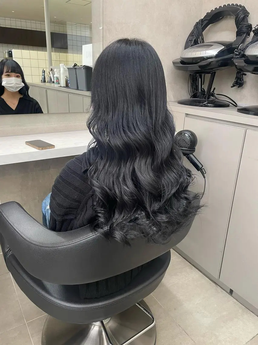 ミディアム カラー パーマ ヘアアレンジ メンズ キッズ ネイル マツエク・マツパ アイブロウ 🦋韓国レイヤー/ 透明感カラー🦋のヘアスタイル