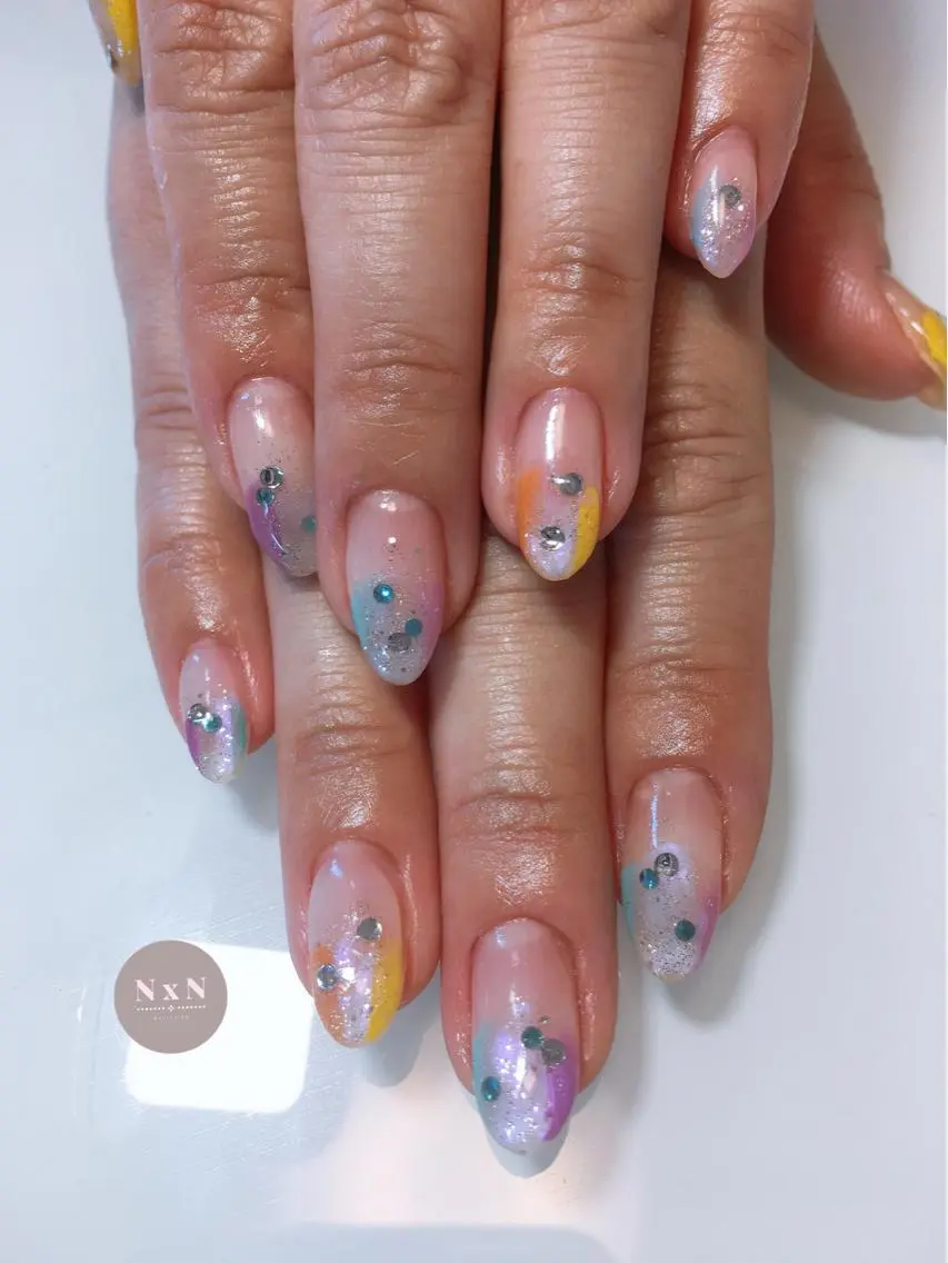 ネイル ジェルネイル ぷっくりネイル nail salon N×Nのネイルデザイン