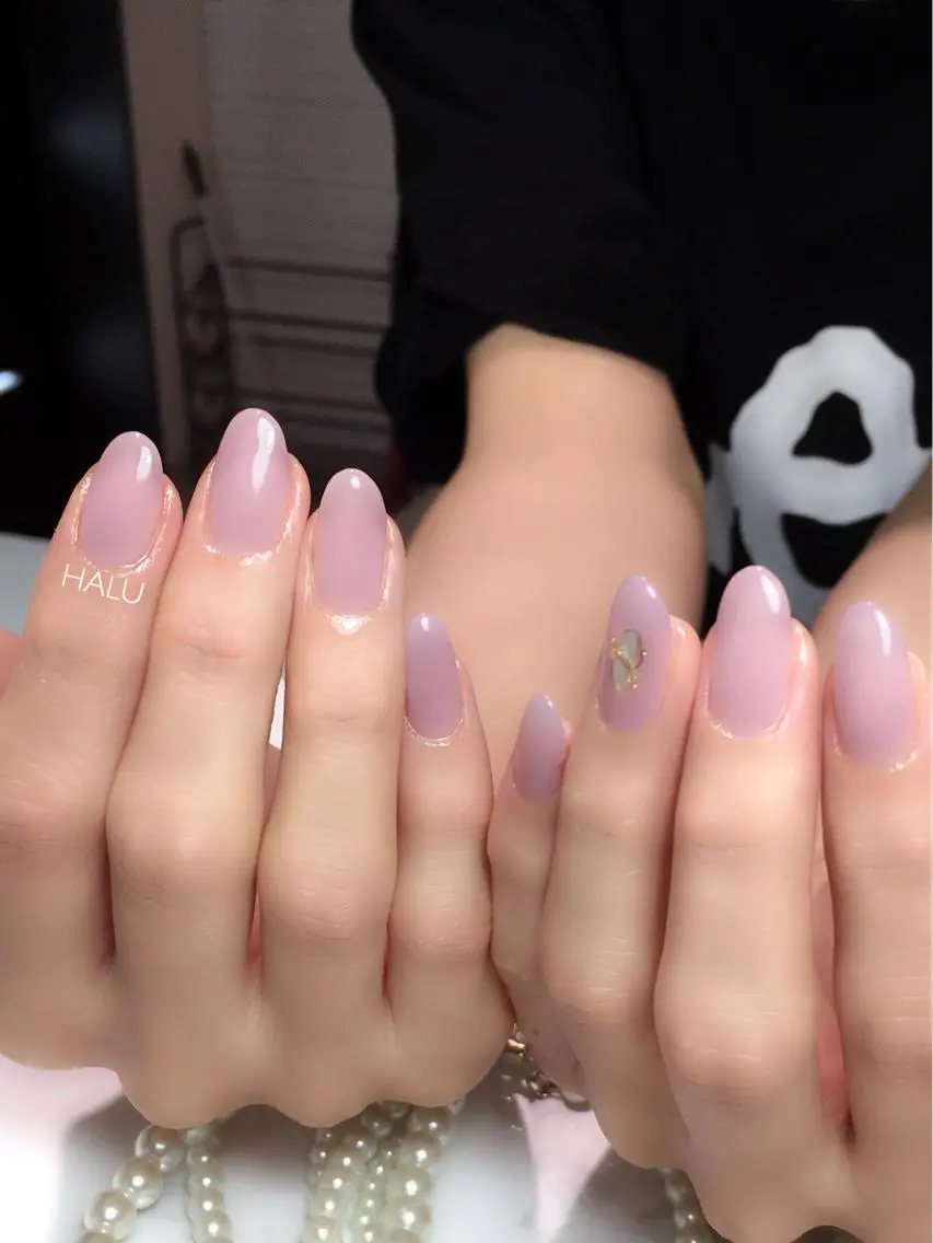 ネイル ピンク パープル HALU ハルのネイルデザイン