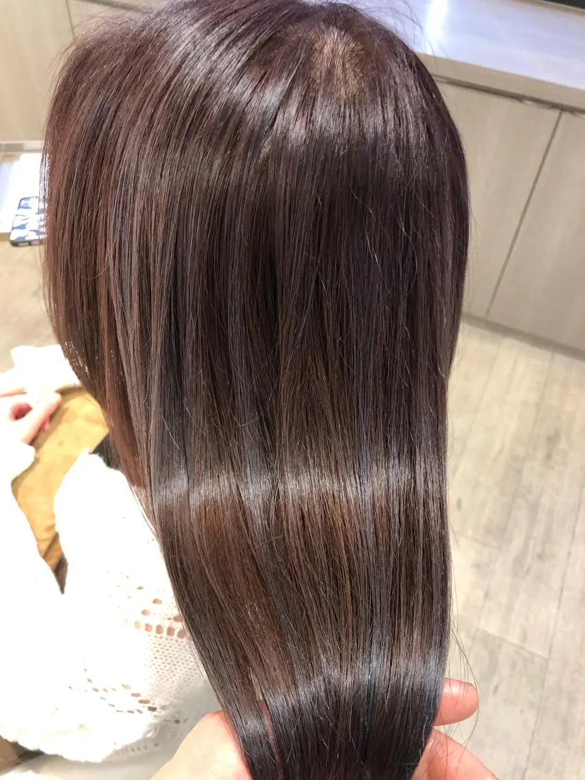 ロング ハイライト ブリーチ/髪質改善 NYNY大久保のヘアスタイル