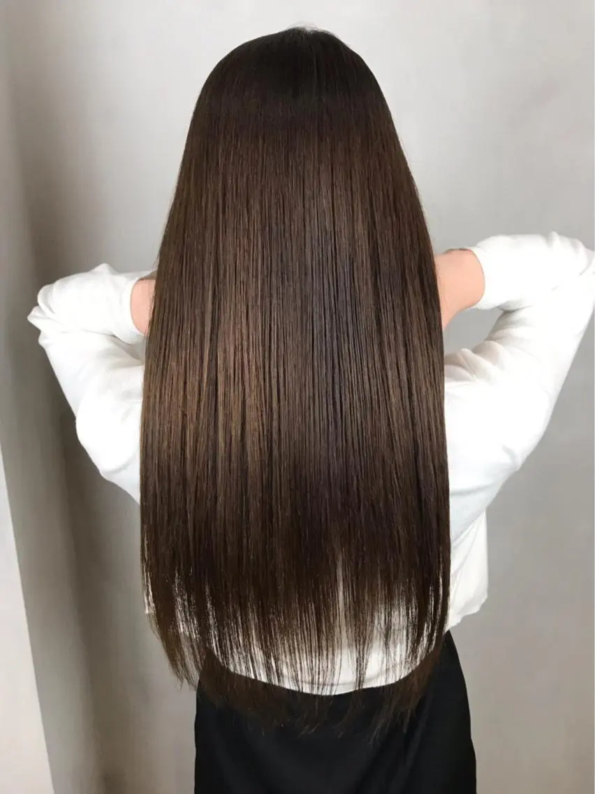 ロング パーマ 縮毛矯正 トリートメント BROCANTE立川 karasawa.nのヘアスタイル
