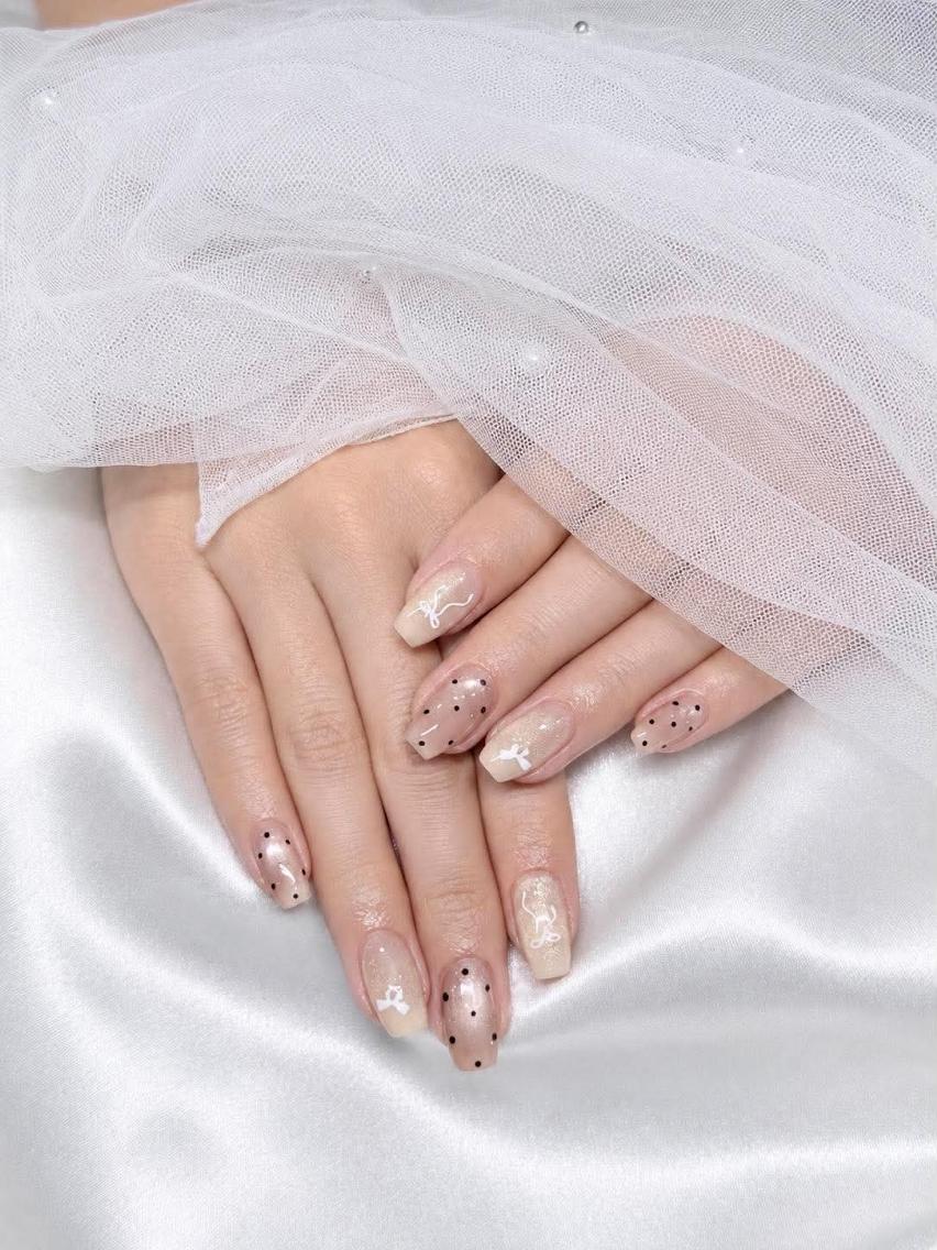 ロング カラー グラデーションカラー 韓国風ヘア ハンドネイル yuna ユナのネイルデザイン