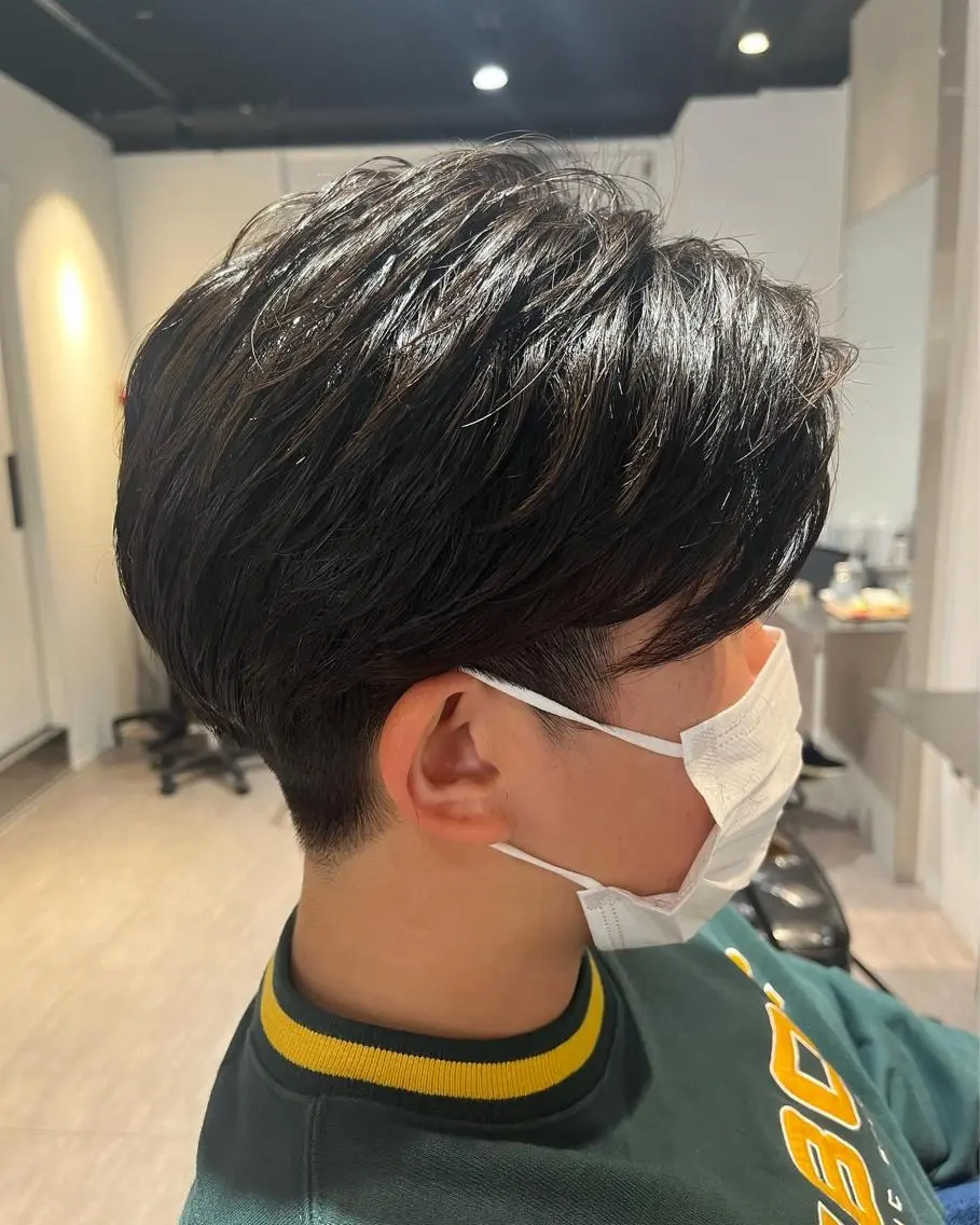 ショート パーマ ニュアンスパーマ 🌈透明感カラー🌈 🌟吉田祐介🌟のヘアスタイル