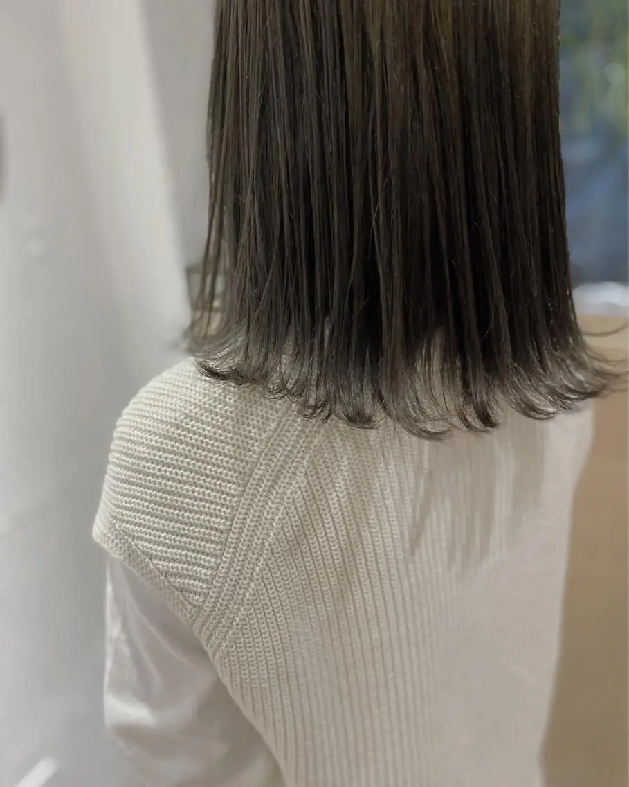 ミディアム カラー 🟩白髪ぼかし ショート/大司のヘアスタイル