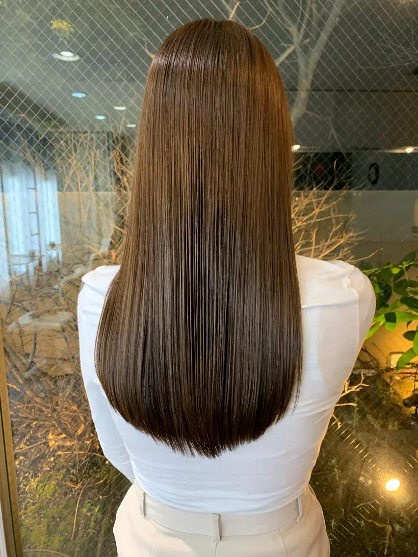 セミロング カラー 髪質改善 トリートメント 髪質改善サロン ARCHE野瀬冬馬のヘアスタイル