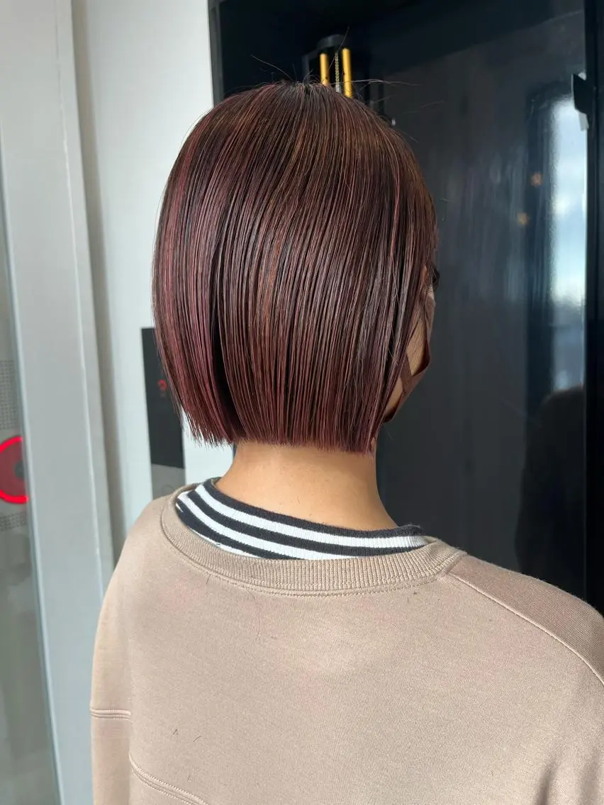 ショート カラー ヘアカラー&縮毛矯正 STAR☆RIVERのヘアスタイル