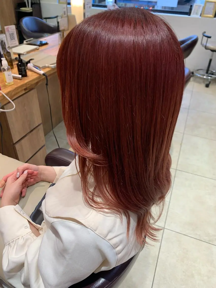 ロング ヘアカラー 庄司 沙羅のヘアスタイル