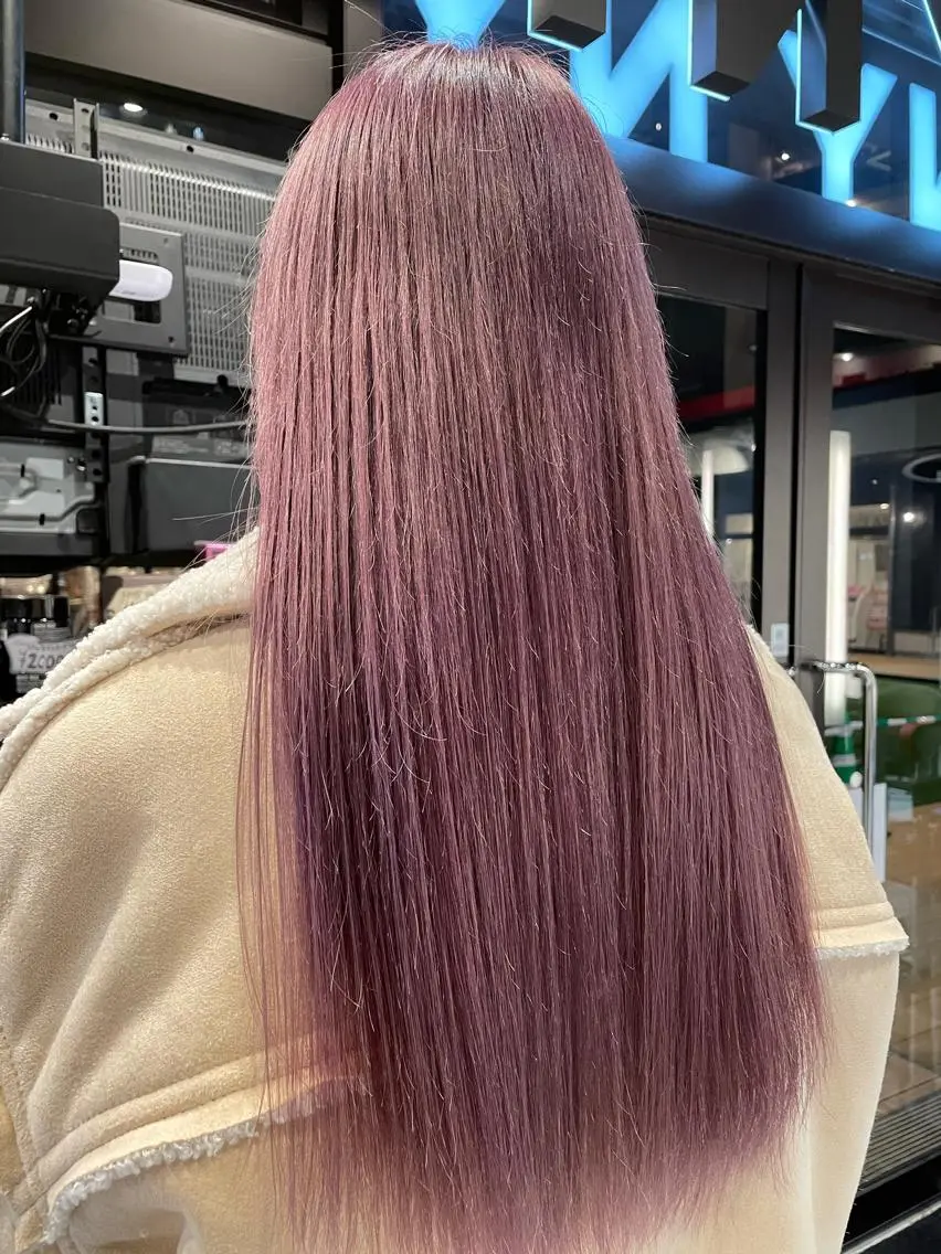 ロング カラー パープルカラー オルチャンヘア メンズヘア特化 崎田 成人のヘアスタイル