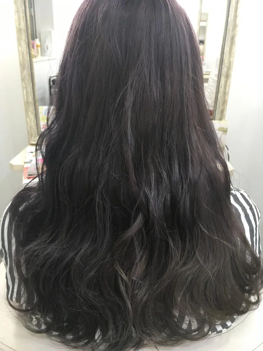 セミロング カラー 髪質改善 中川 翔のヘアスタイル