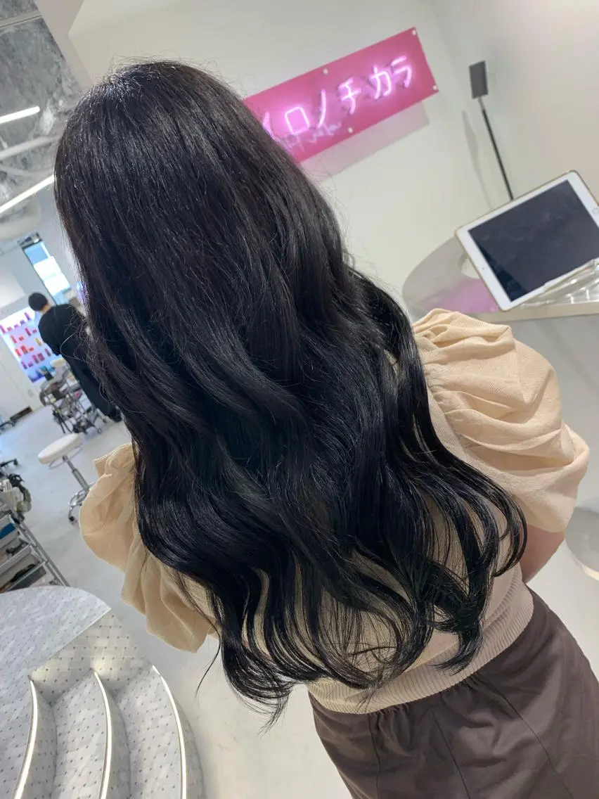 ロング ヘアカラー トリートメント ハイトーン特化サロン 💎MOCA💎のヘアスタイル