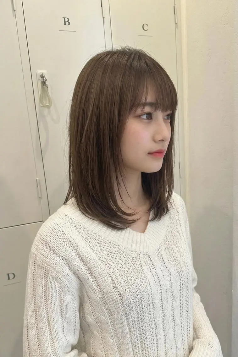 ミディアム tre.甲子園口店/ レイヤーカットのヘアスタイル