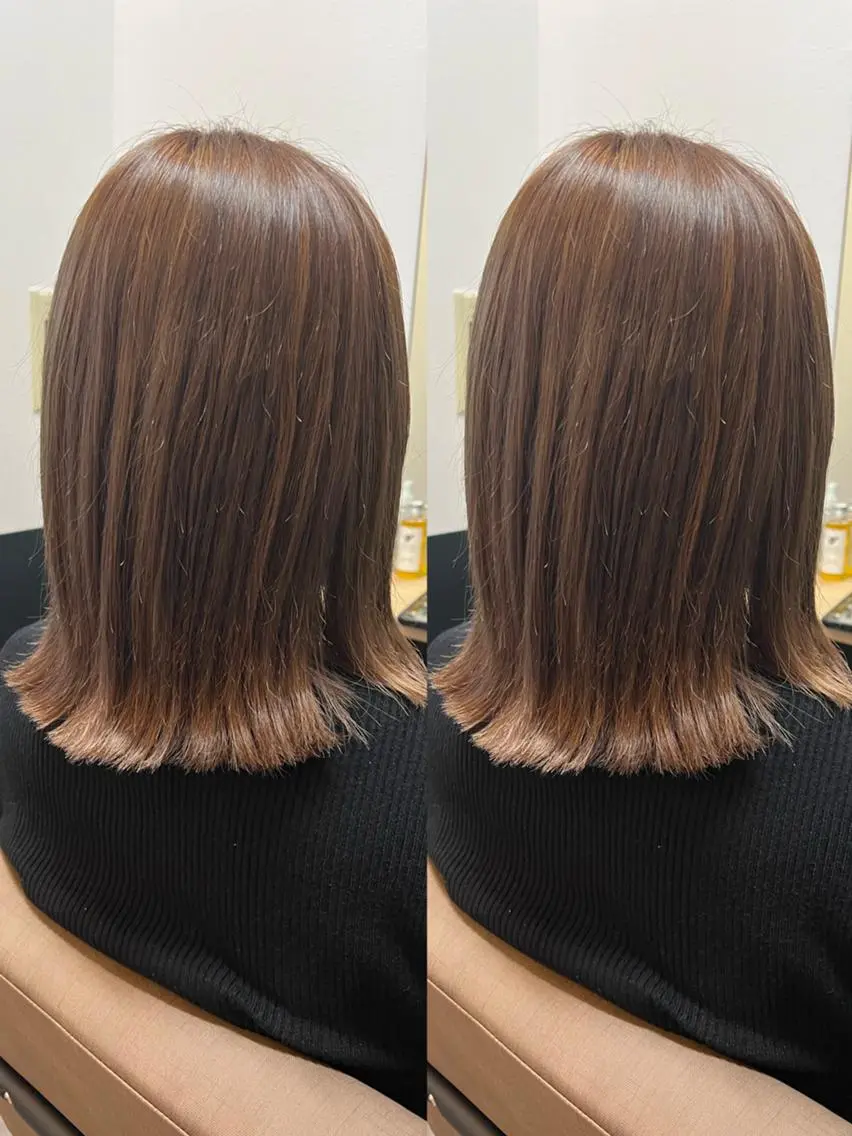 ミディアム ヘアカラー トリートメント TELA HAIRのヘアスタイル