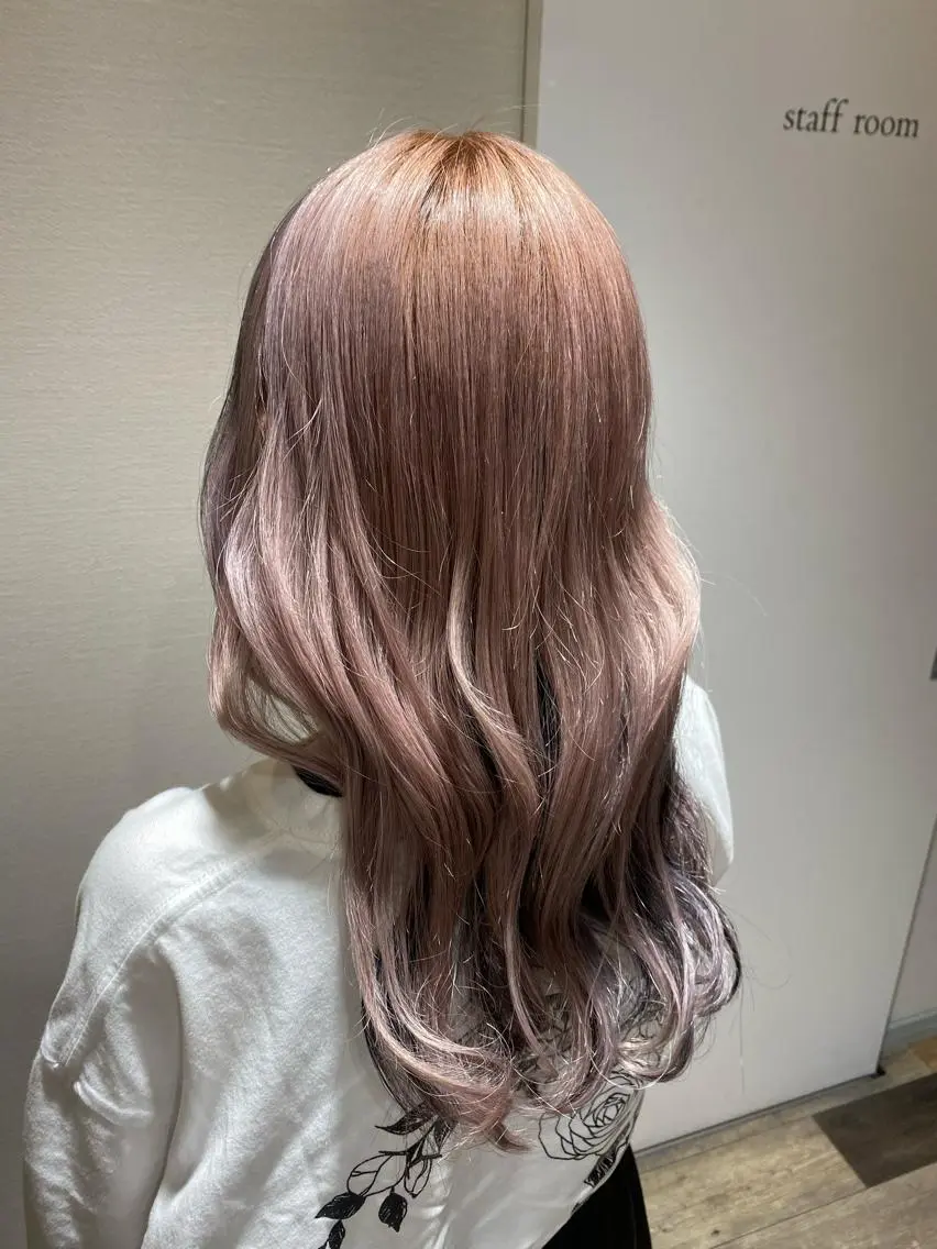 ロング カラー 似合わせレイヤー/ Wカラー🧸こころのヘアスタイル