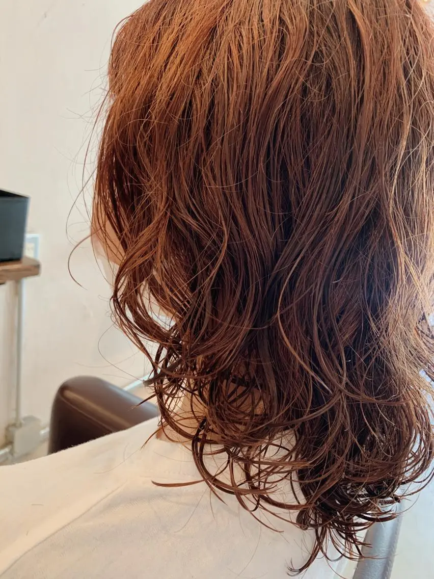 ミディアム ミディアムパーマ minatsu 東京の技術を京都でのヘアスタイル