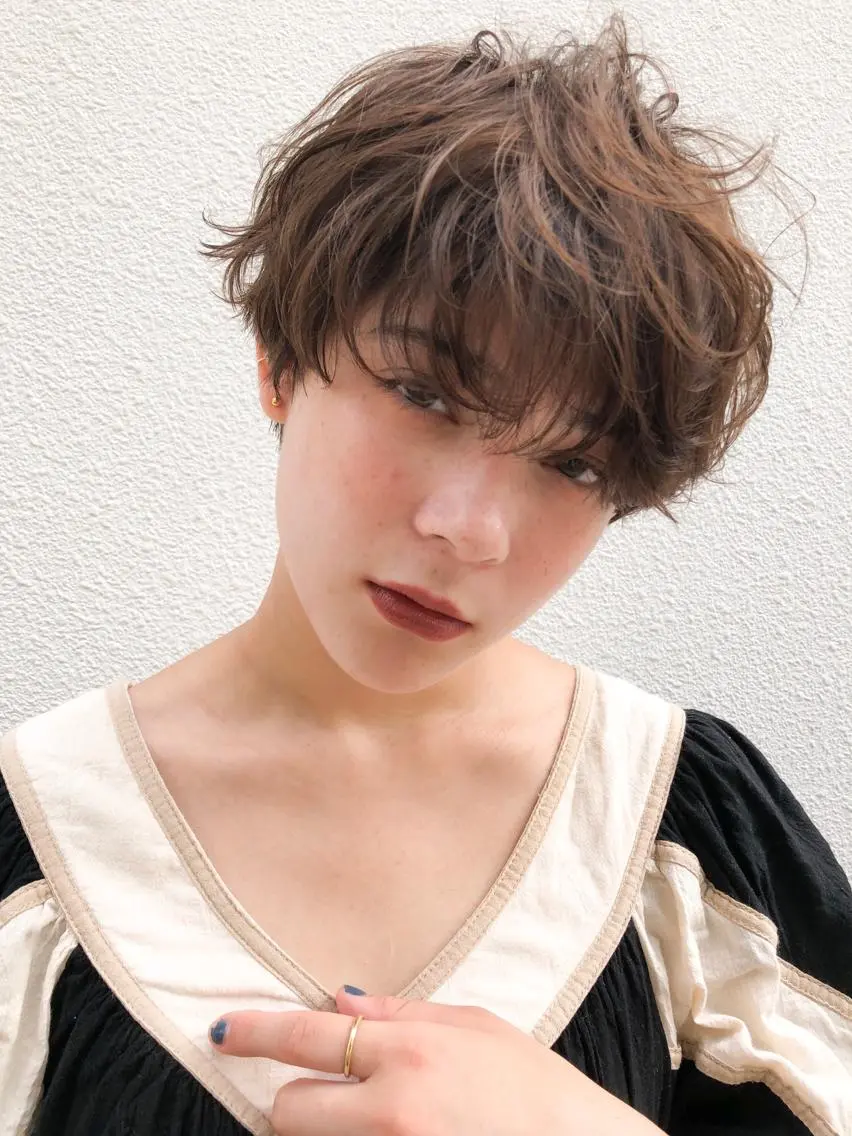ショート カラー stylist　篠崎 憲一のヘアスタイル