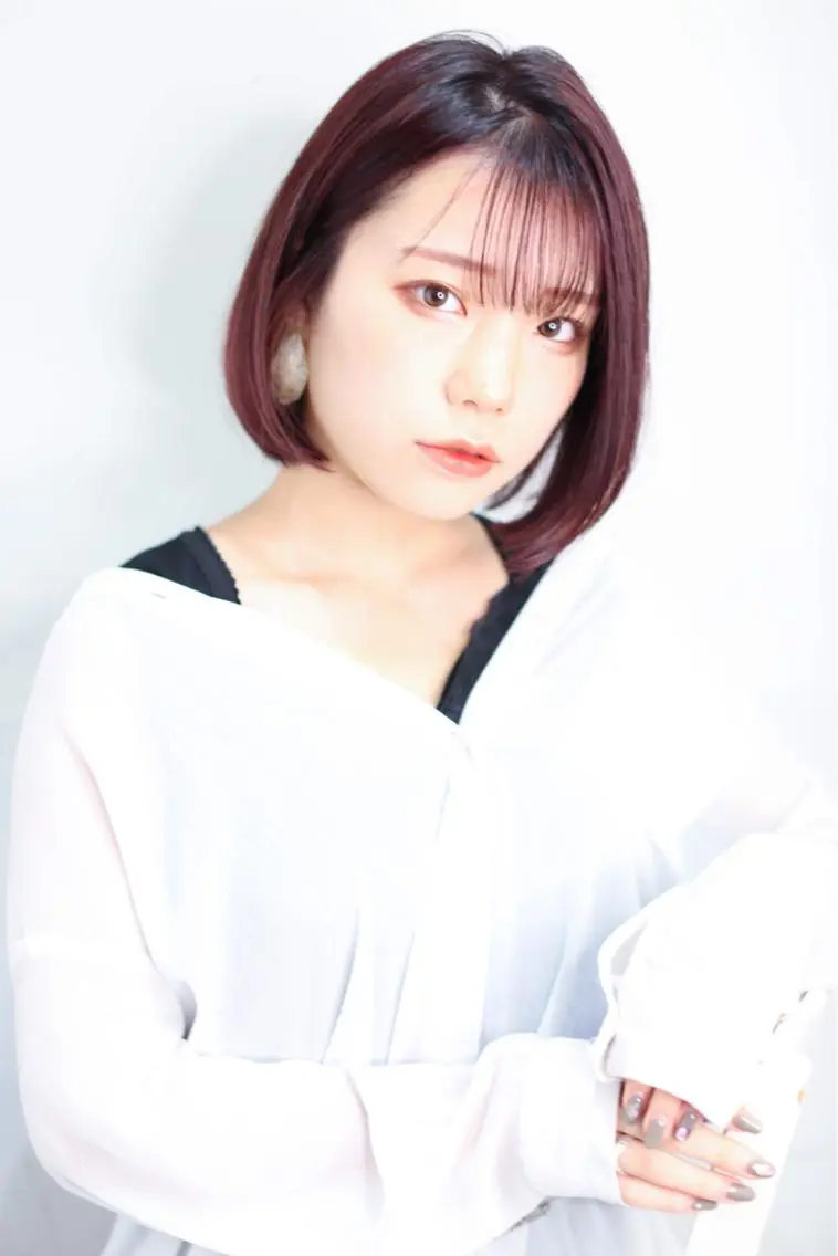 ショート カラー イルミナカラー ボブ 千葉 郁也のヘアスタイル