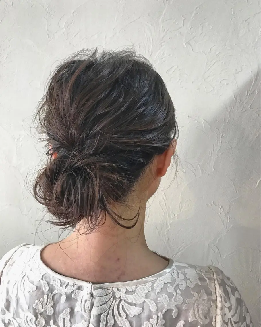 セミロング カラー ヘアアレンジ 前田 裕介のヘアスタイル