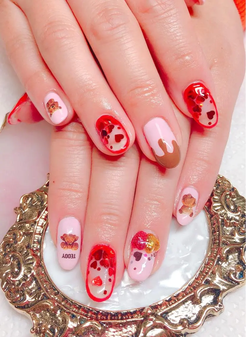 ネイル アートネイル ハンドネイル CROWN プライベートサロンのネイルデザイン