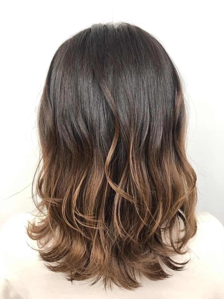 ミディアム カラー ブリーチ グラデーションカラー ブリーチなしカラー 代表 YUKI ☆のヘアスタイル