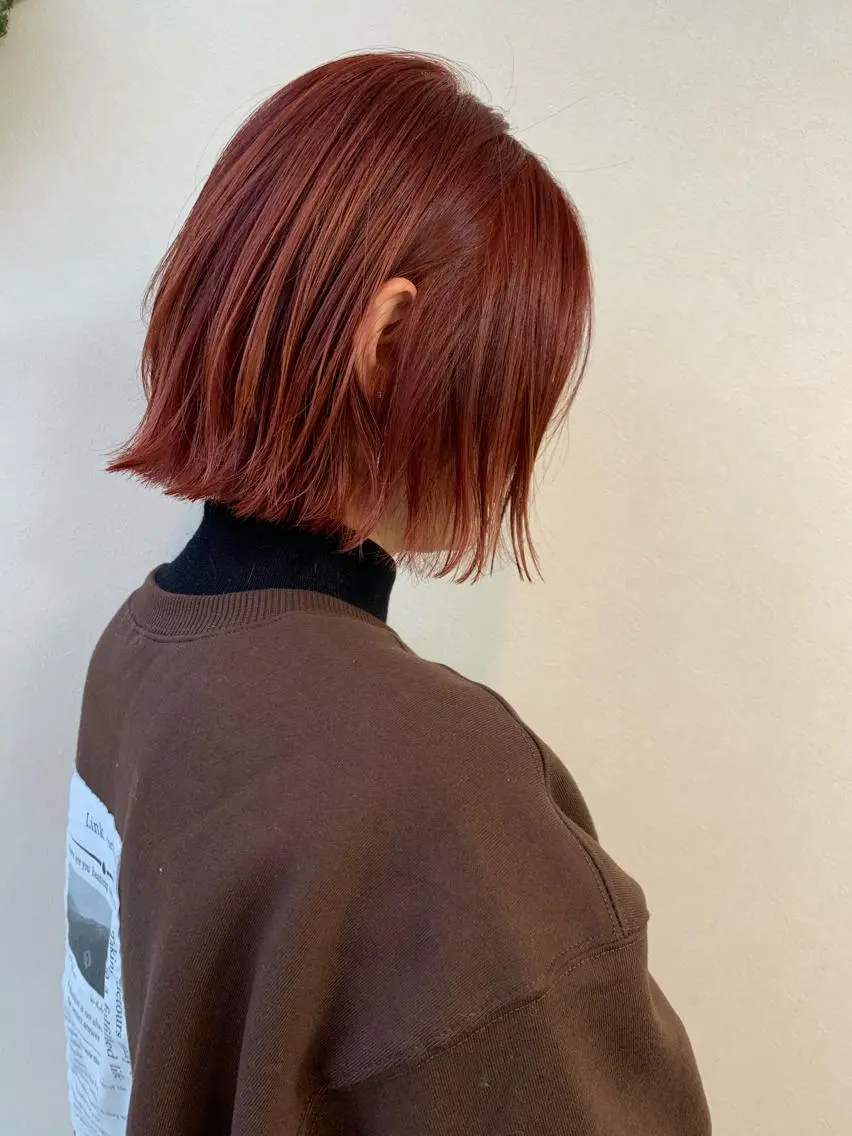 ショート カラー オレンジ 立川 奈那子のその他イメージ