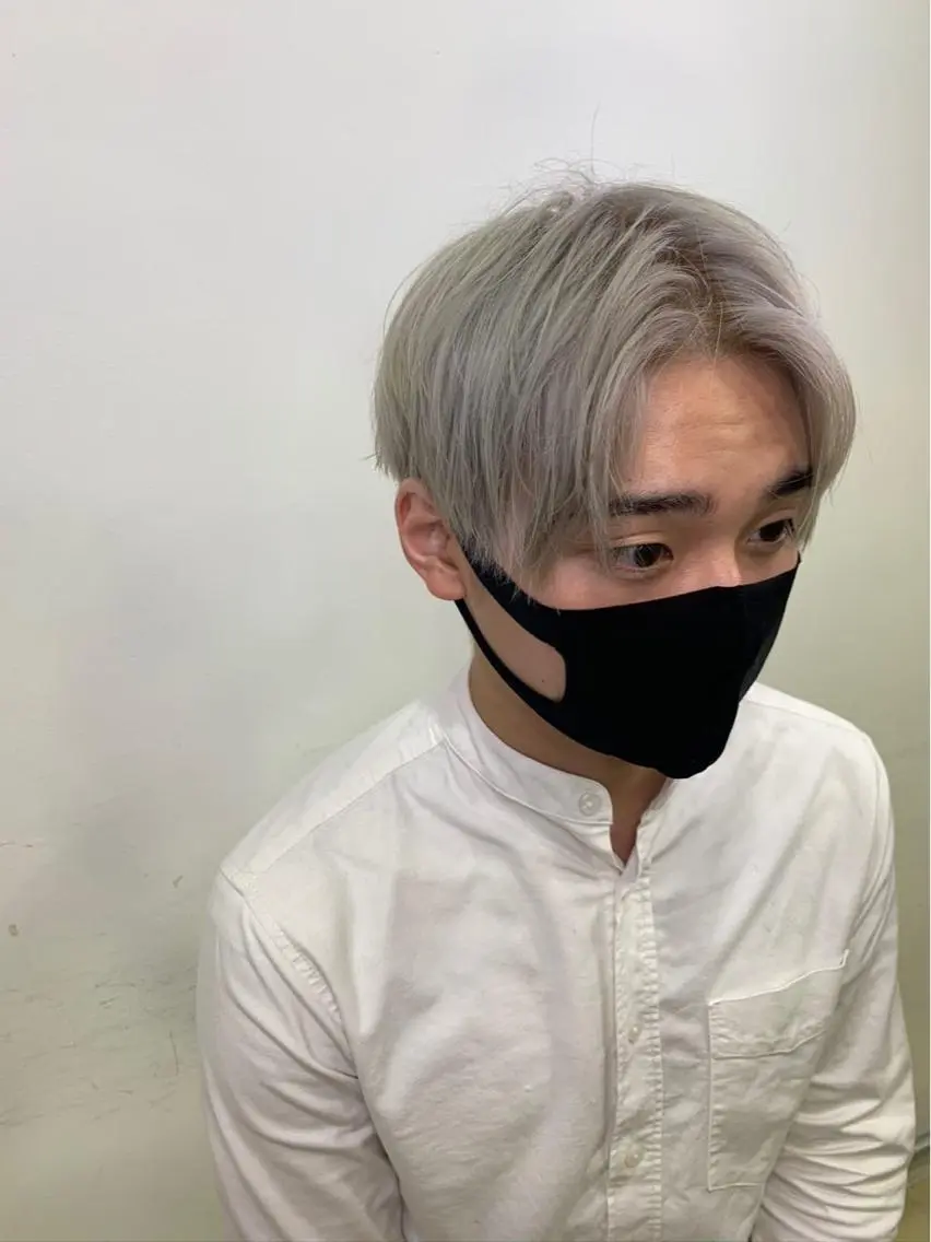 ショート カラー ヘアカラー メンズ特化 古賀陸斗のヘアスタイル