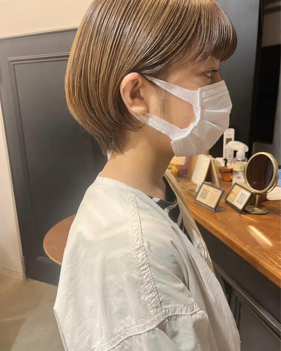 ショート 西山 紗耶香🪽 透明感カラー/ボブのヘアスタイル