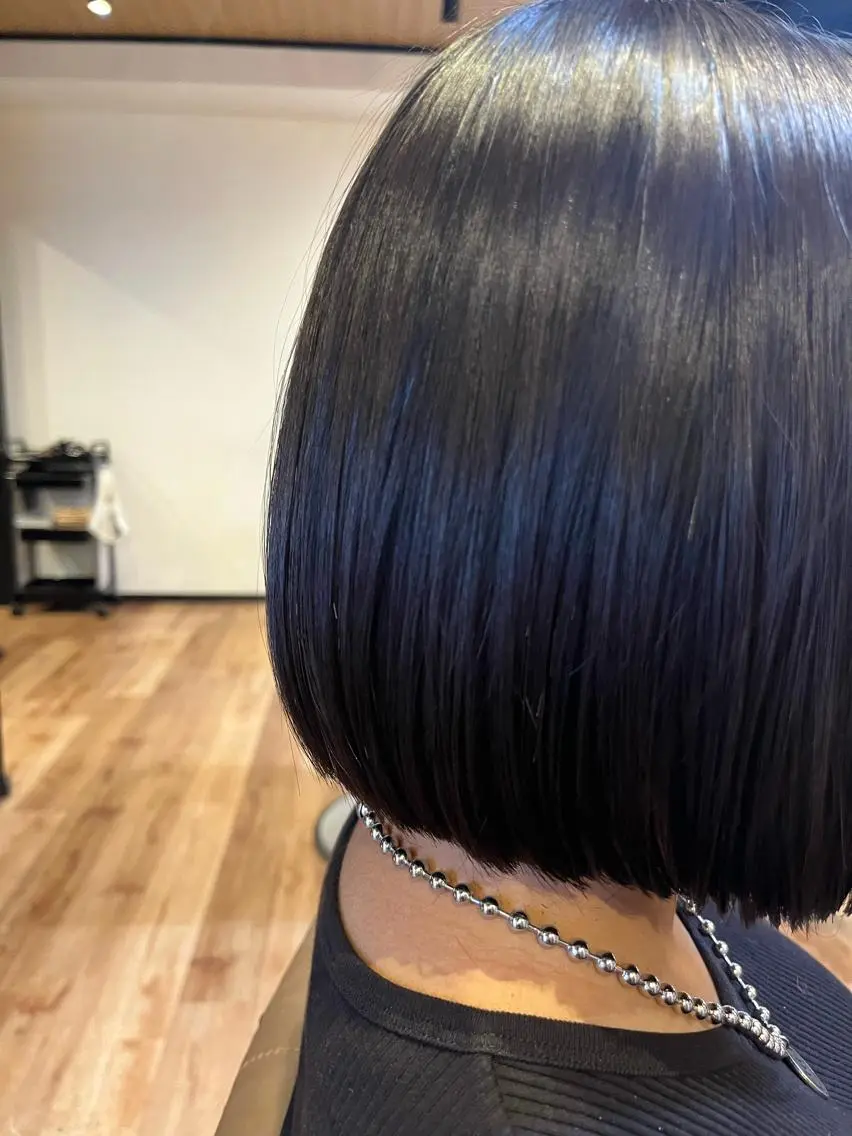 ショート ボブ 顔周りカット🍑 Zina難波 Akiのヘアスタイル