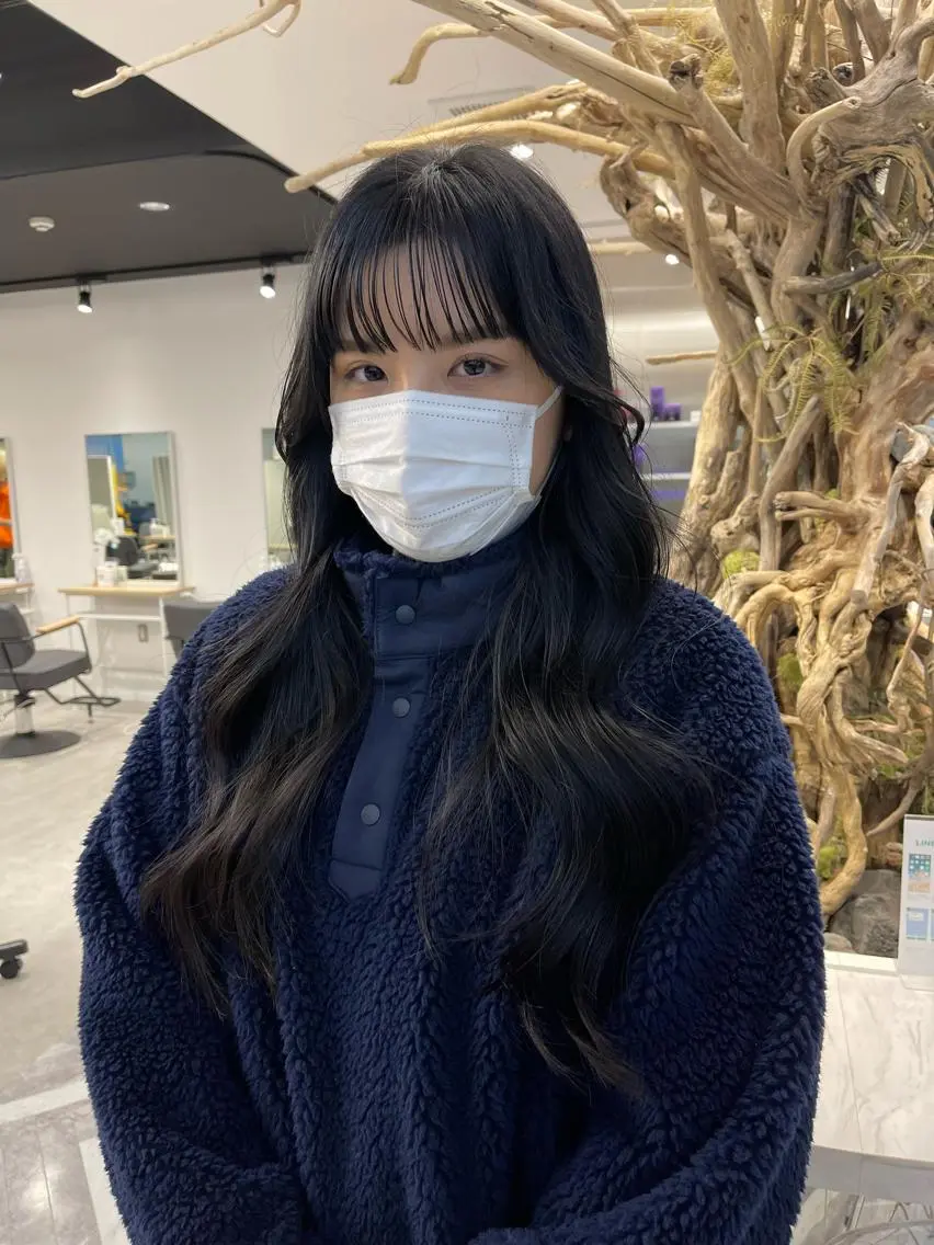 ロング カラー ヘアカラー トリートメント ユナ🌙 nailのネイルデザイン