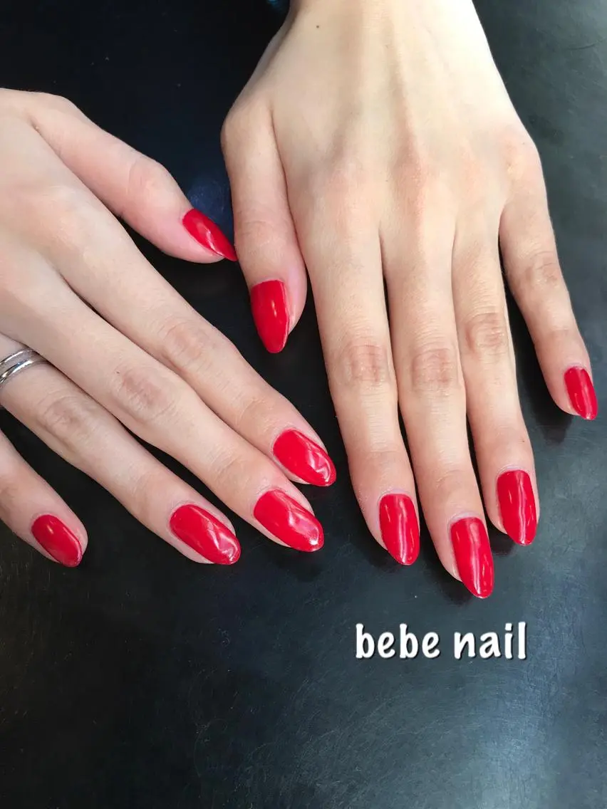 ネイル ジェルネイル ワンカラーネイル パラジェル ハンドネイル Ann nailのネイルデザイン