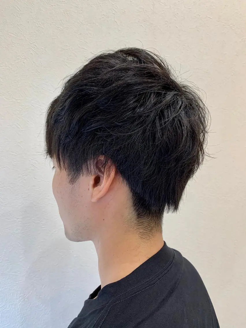 ショート パーマ メンズ カット パーマ トリートメント 加藤 産休につき8月末までのヘアスタイル
