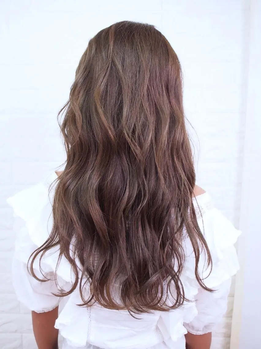 ロング カラー 髪質改善縮毛矯正 美容師✂️山崎竜二のヘアスタイル