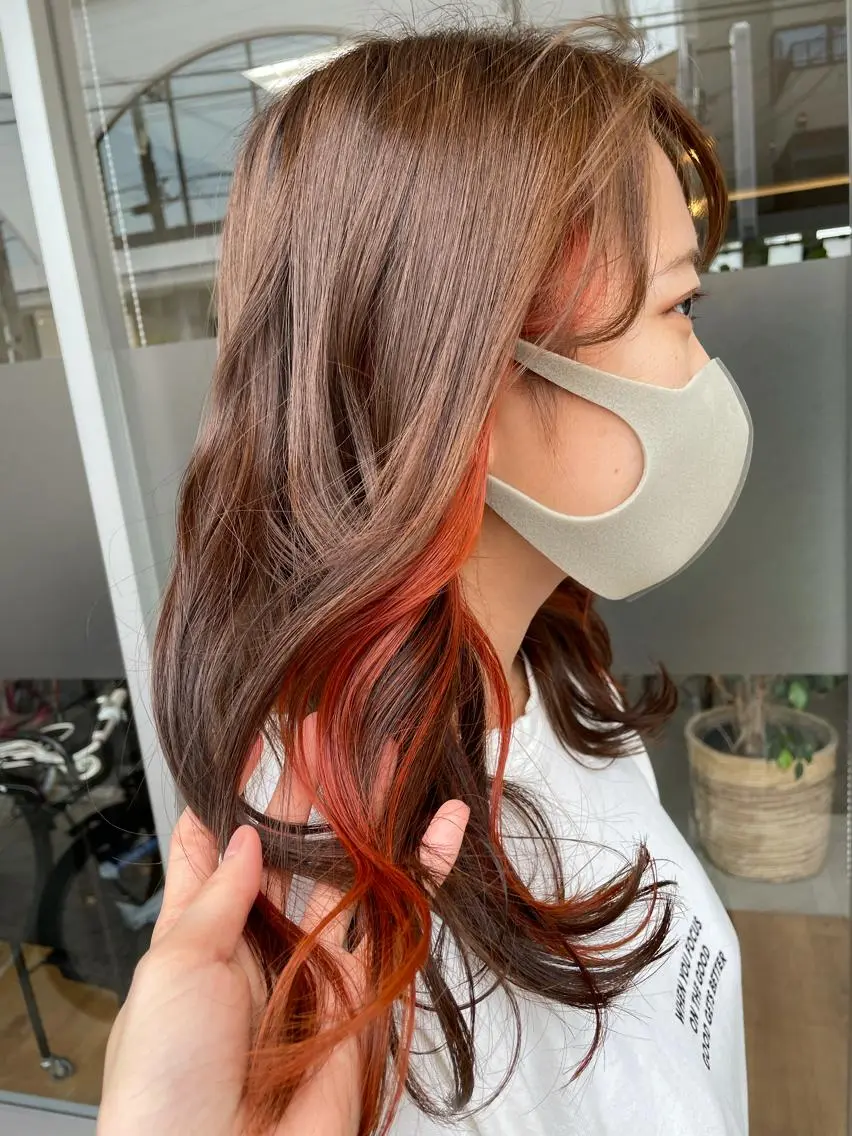 カラー ヘアカラー 宮崎 千夏のヘアスタイル