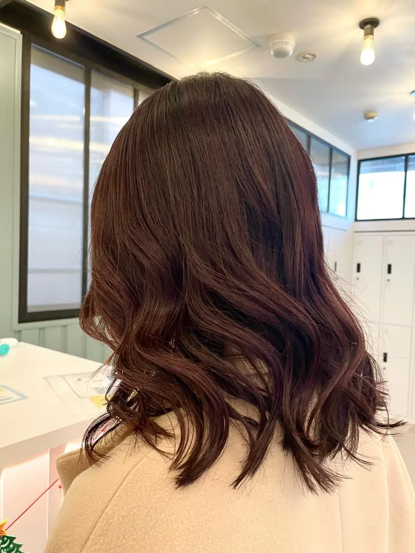 カラー ブラウンカラー ピンクカラー 💘韓国レイヤー上 品カラーruru💘のヘアスタイル