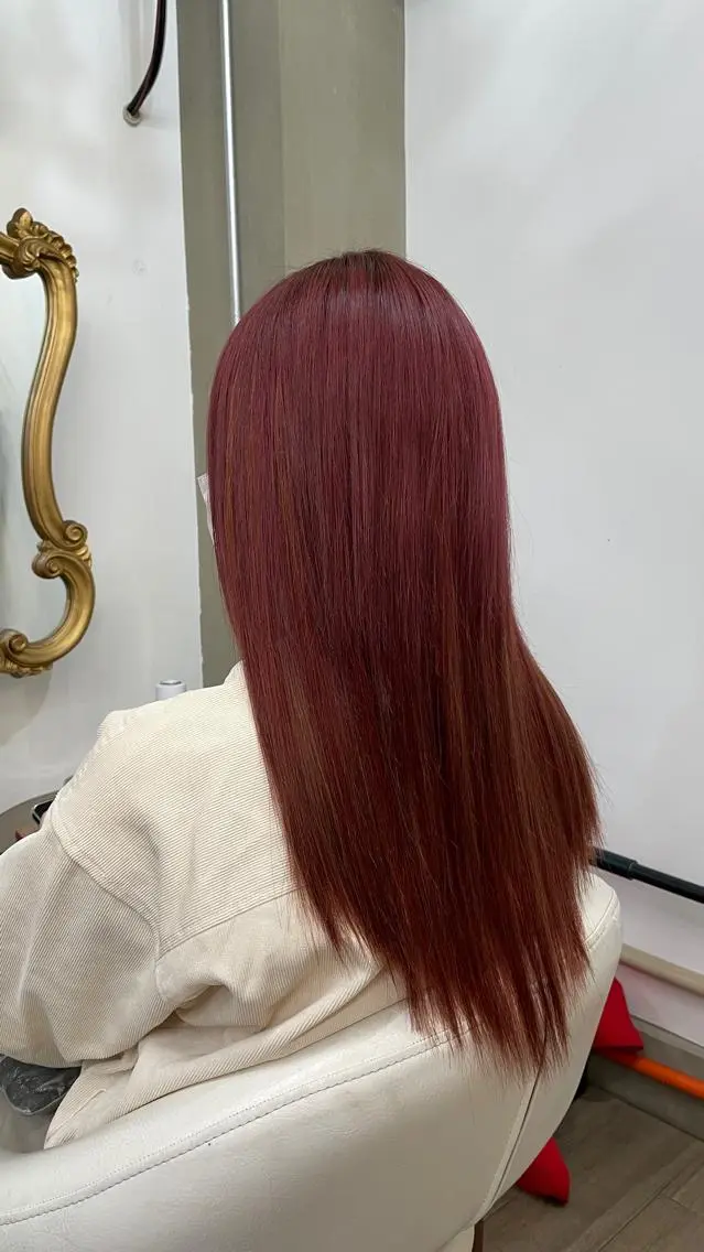 ミディアム カラー プルエクステ界隈 ハイトーン/カツオ✨のヘアスタイル