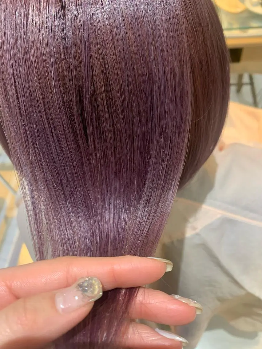 ショート カラー カシス 透けるbrown カラー🎗♡yukaのヘアスタイル