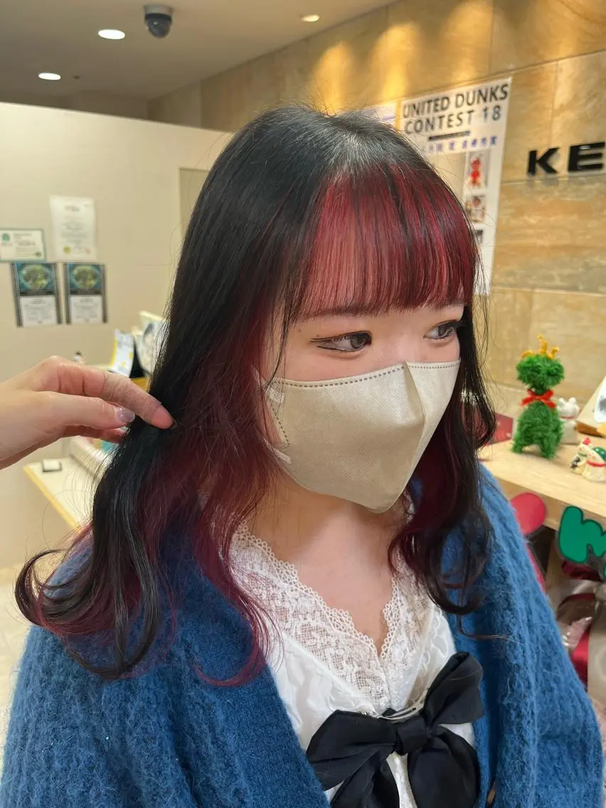 ミディアム カラー 暖色/ブリーチカラー 🎀 M i k uのヘアスタイル